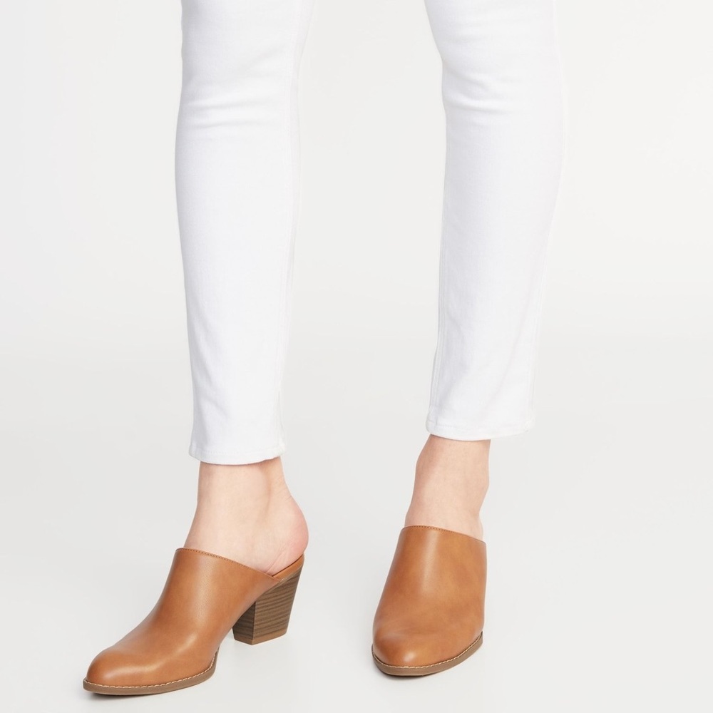 Old Navy Leather Mule Heel